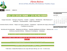 Tablet Screenshot of fletes-baires.com